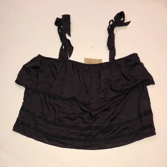 American Eagle Casual Tiered Shoulder Tie Cami Tank, size XL - Picture 6 of 12